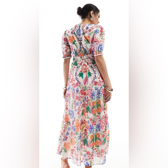 Floral Multicolor Maxi Dress - Picture 3 of 3